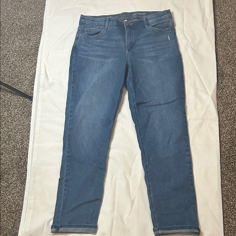 Flexi Women's Straight Leg Jeans in Classic Blue